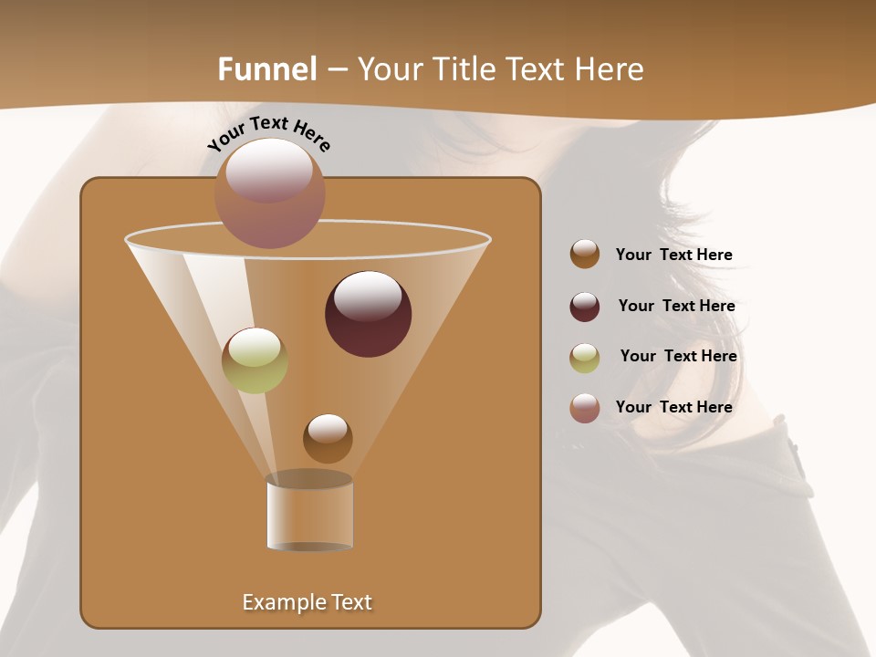 Nice And Attactive Brunette Wearing A Mini And Y Brown Dress PowerPoint Template