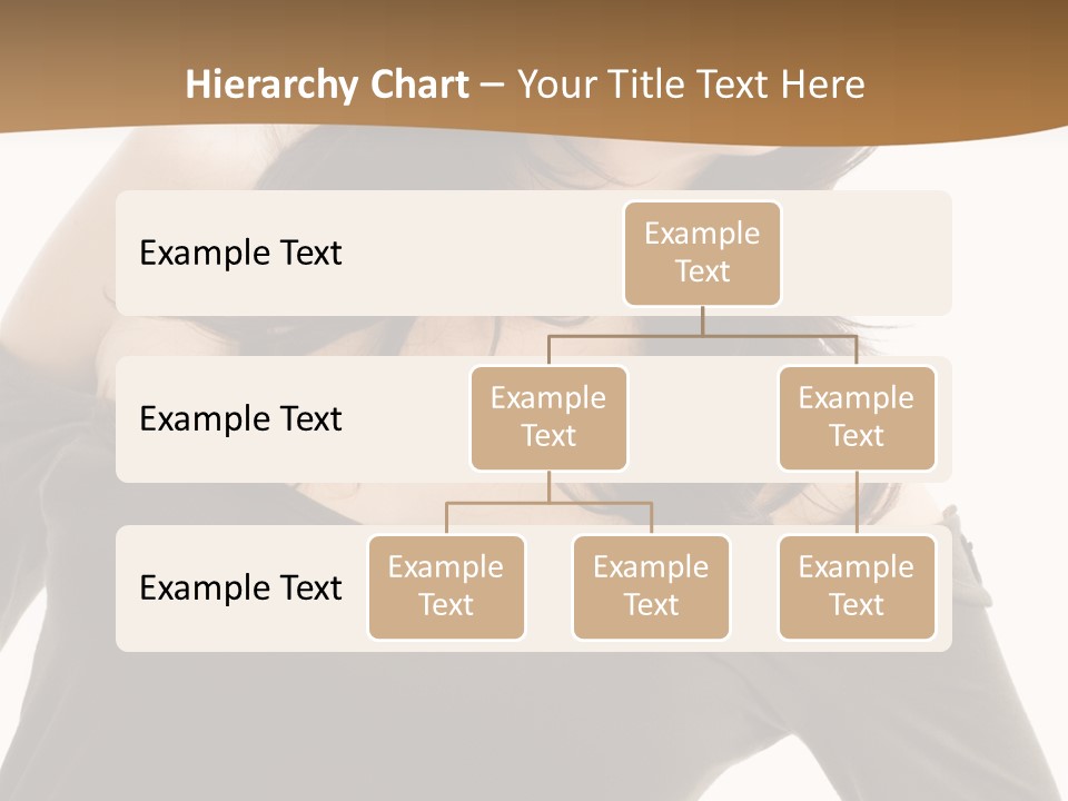 Nice And Attactive Brunette Wearing A Mini And Y Brown Dress PowerPoint Template