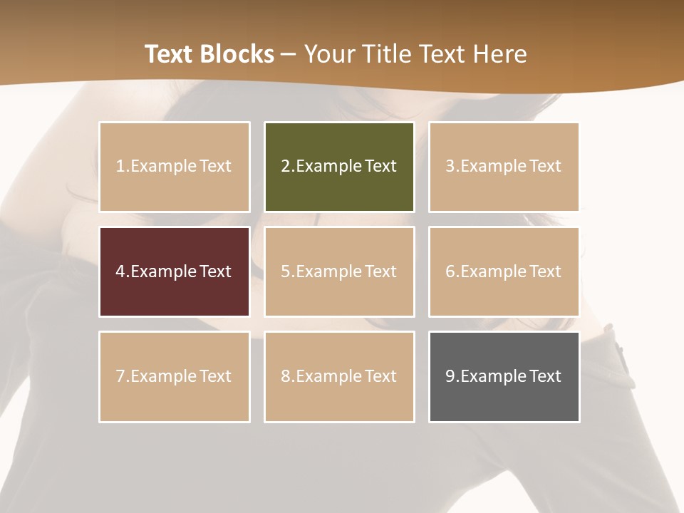 Nice And Attactive Brunette Wearing A Mini And Y Brown Dress PowerPoint Template