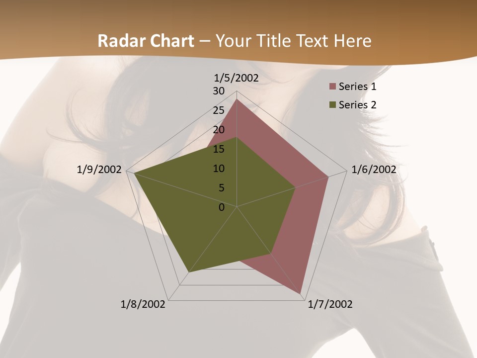 Nice And Attactive Brunette Wearing A Mini And Y Brown Dress PowerPoint Template