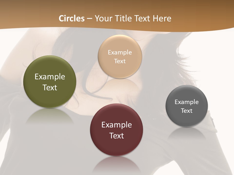 Nice And Attactive Brunette Wearing A Mini And Y Brown Dress PowerPoint Template