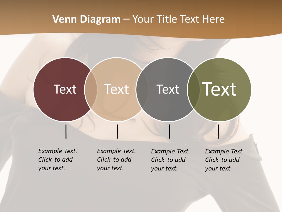 Nice And Attactive Brunette Wearing A Mini And Y Brown Dress PowerPoint Template