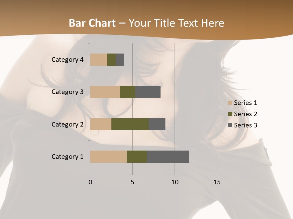 Nice And Attactive Brunette Wearing A Mini And Y Brown Dress PowerPoint Template