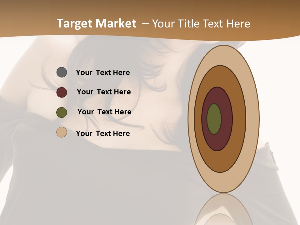 Nice And Attactive Brunette Wearing A Mini And Y Brown Dress PowerPoint Template