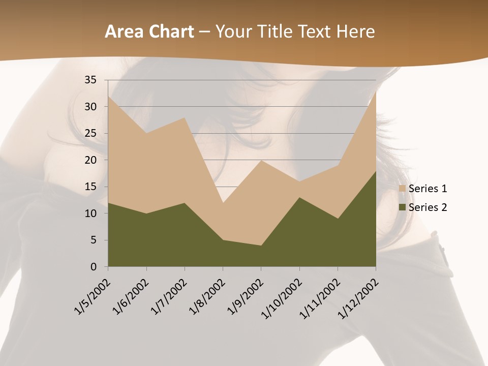 Nice And Attactive Brunette Wearing A Mini And Y Brown Dress PowerPoint Template