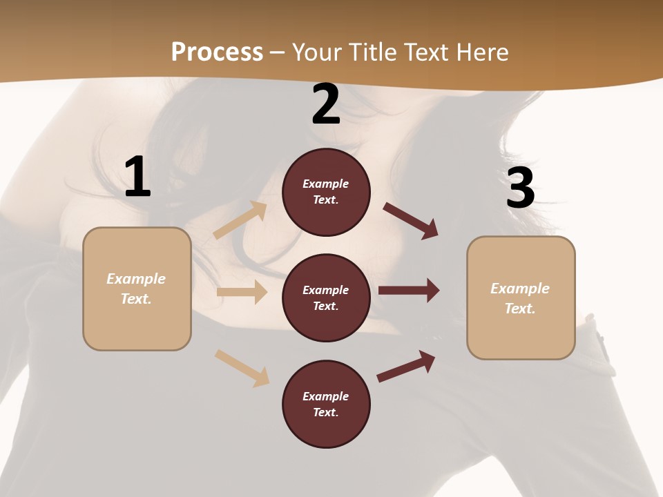 Nice And Attactive Brunette Wearing A Mini And Y Brown Dress PowerPoint Template