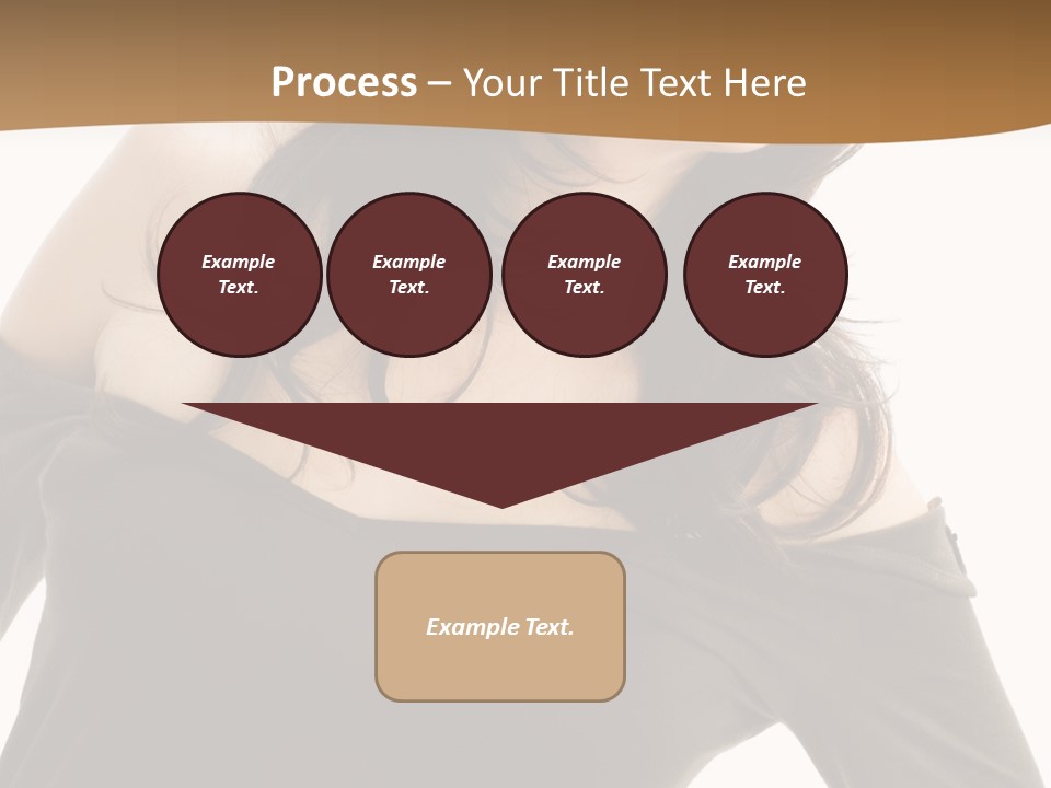 Nice And Attactive Brunette Wearing A Mini And Y Brown Dress PowerPoint Template