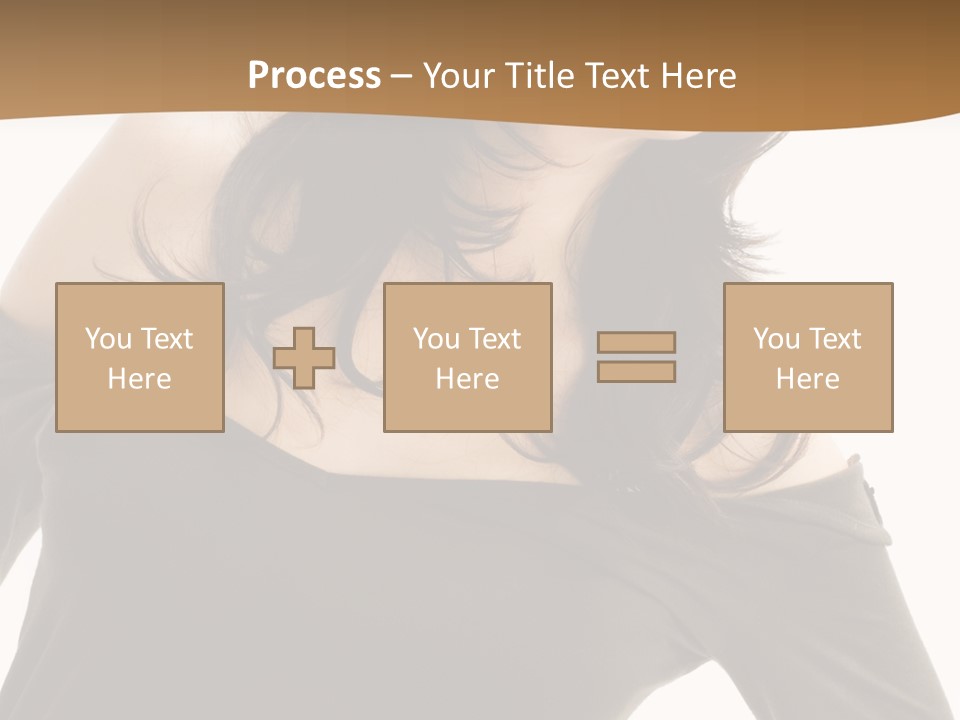 Nice And Attactive Brunette Wearing A Mini And Y Brown Dress PowerPoint Template