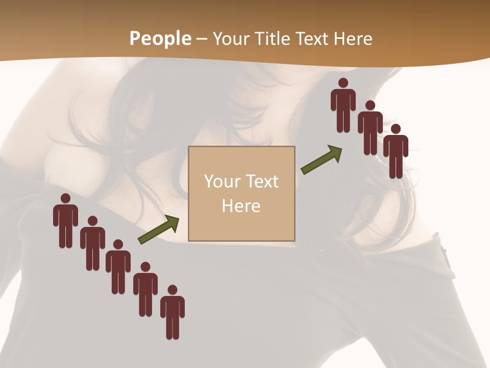 Nice And Attactive Brunette Wearing A Mini And Y Brown Dress PowerPoint Template