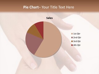 Two Hands Touching Each Other With A Brown Background PowerPoint Template