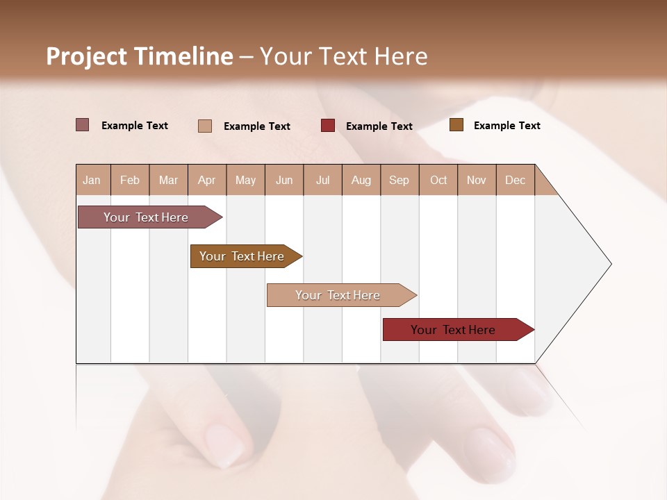 Two Hands Touching Each Other With A Brown Background PowerPoint Template