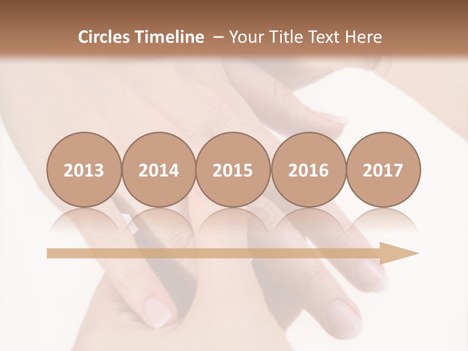 Two Hands Touching Each Other With A Brown Background PowerPoint Template