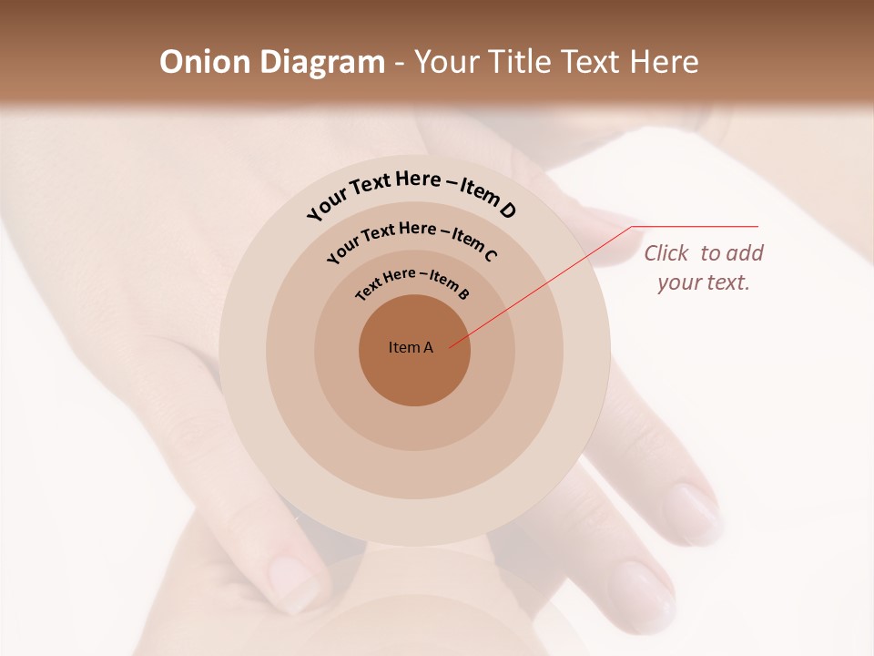 Two Hands Touching Each Other With A Brown Background PowerPoint Template