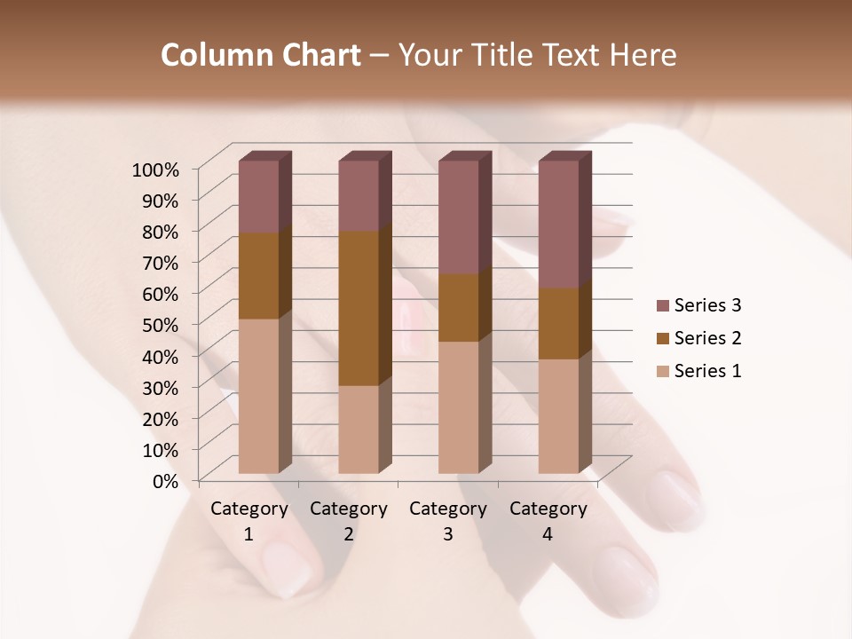 Two Hands Touching Each Other With A Brown Background PowerPoint Template