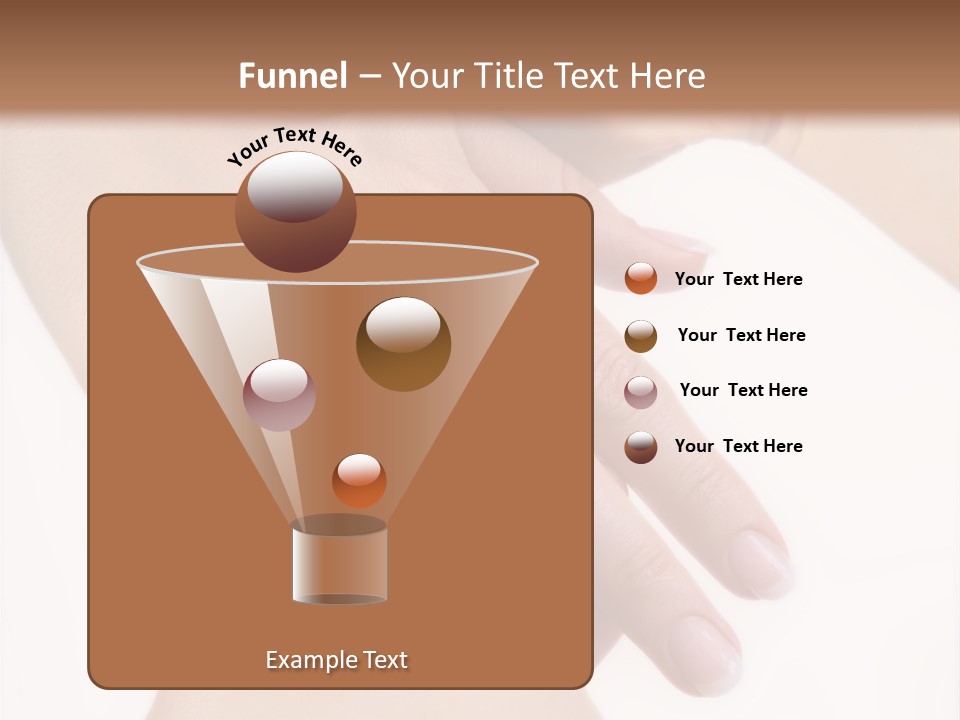 Two Hands Touching Each Other With A Brown Background PowerPoint Template