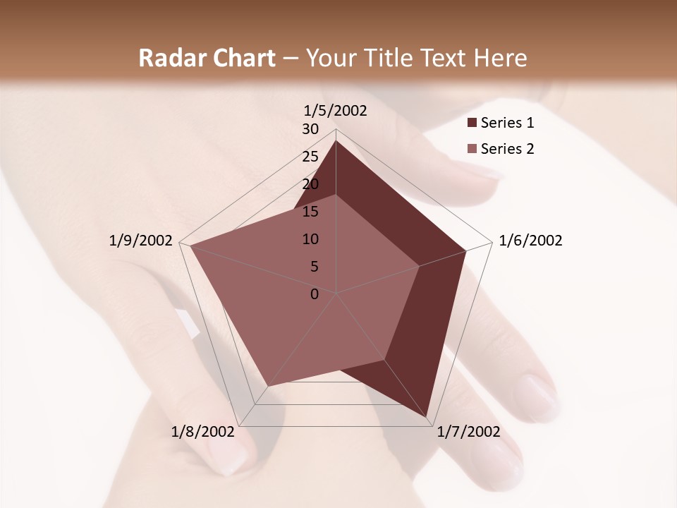 Two Hands Touching Each Other With A Brown Background PowerPoint Template