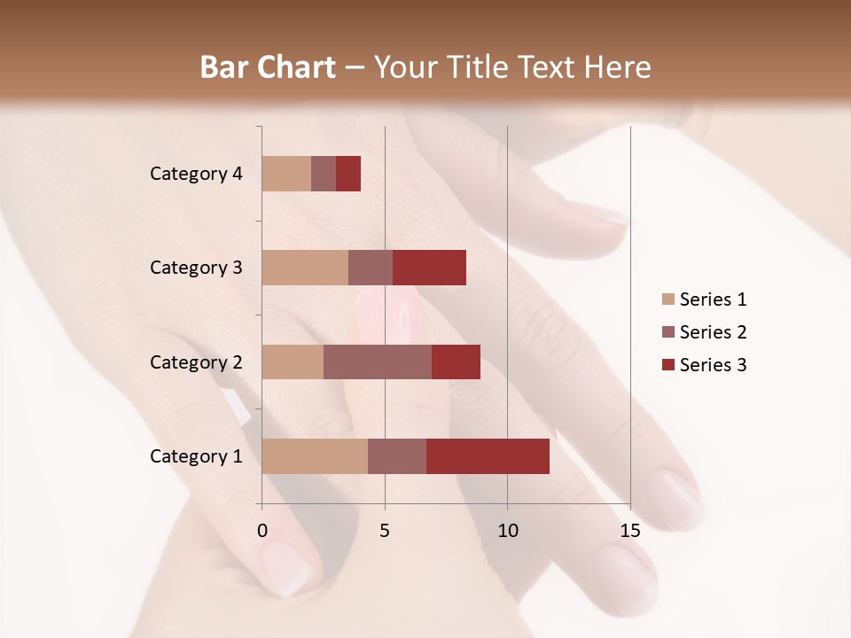 Two Hands Touching Each Other With A Brown Background PowerPoint Template