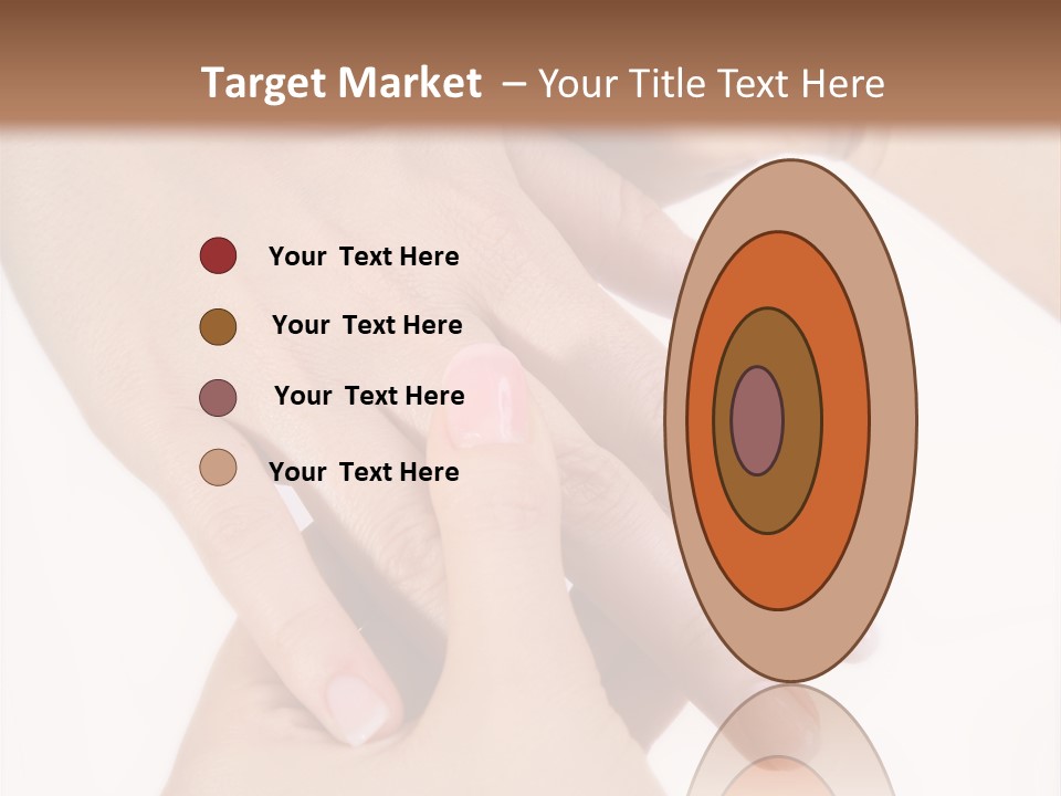 Two Hands Touching Each Other With A Brown Background PowerPoint Template