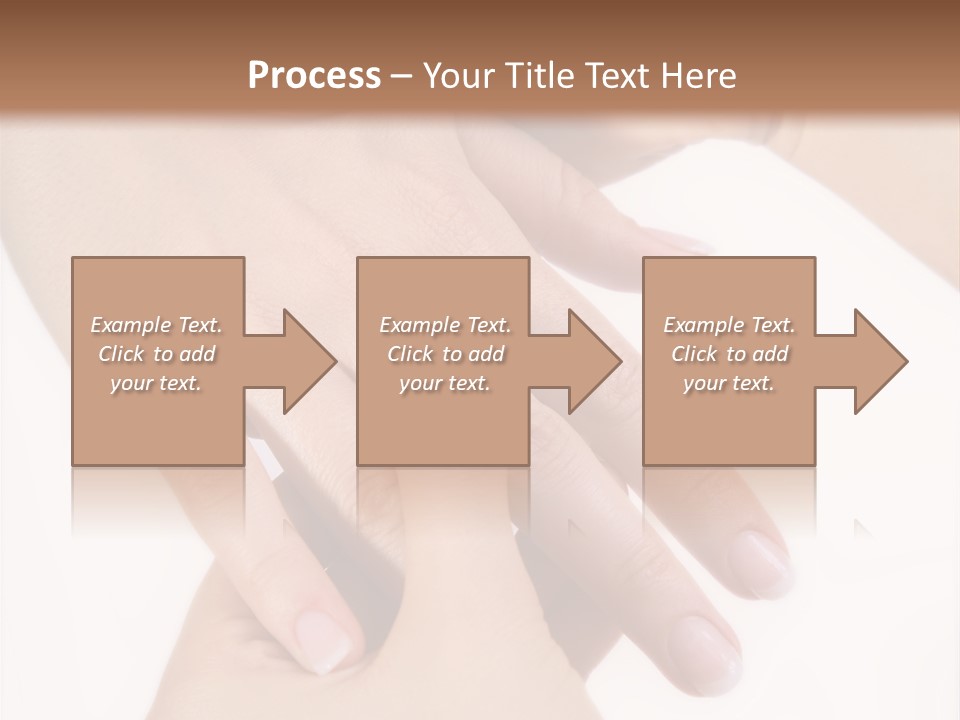 Two Hands Touching Each Other With A Brown Background PowerPoint Template