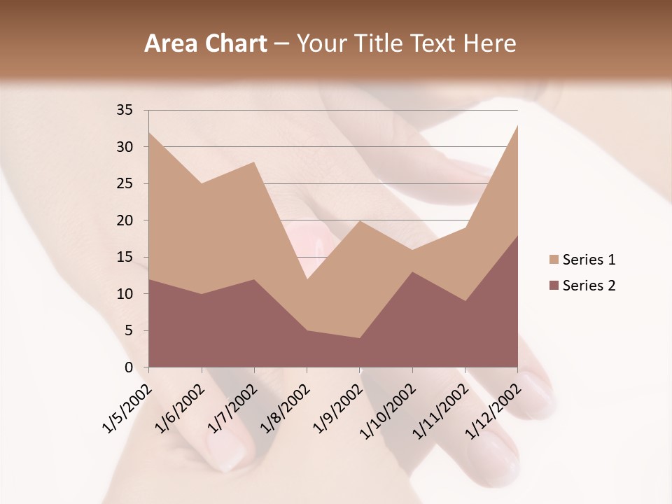 Two Hands Touching Each Other With A Brown Background PowerPoint Template