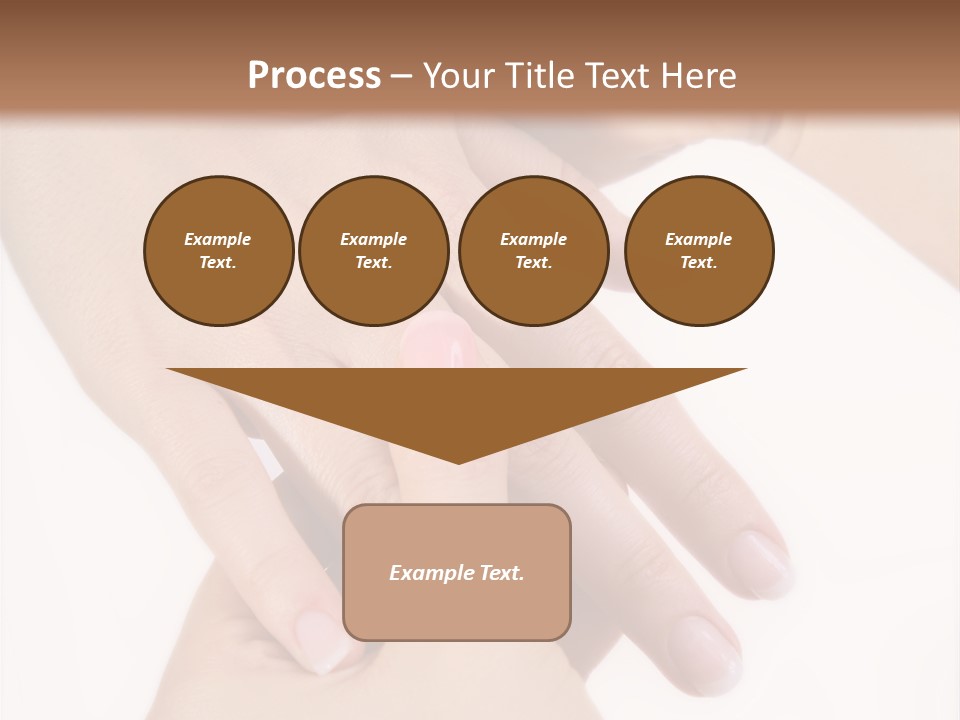 Two Hands Touching Each Other With A Brown Background PowerPoint Template