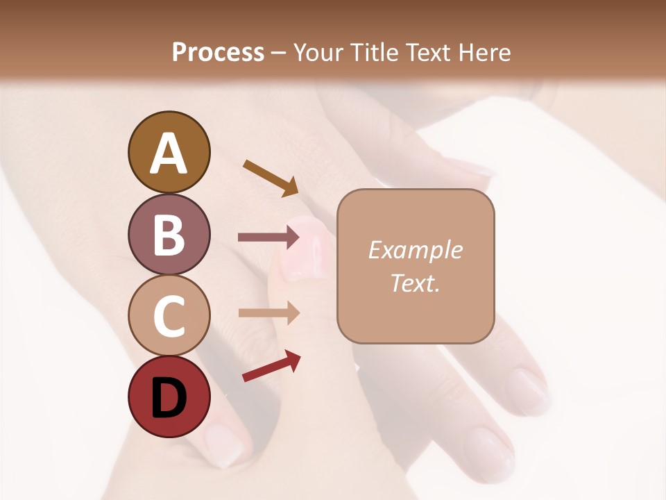 Two Hands Touching Each Other With A Brown Background PowerPoint Template