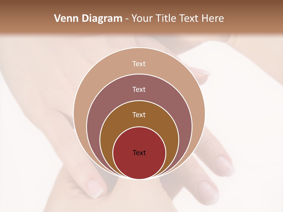 Two Hands Touching Each Other With A Brown Background PowerPoint Template