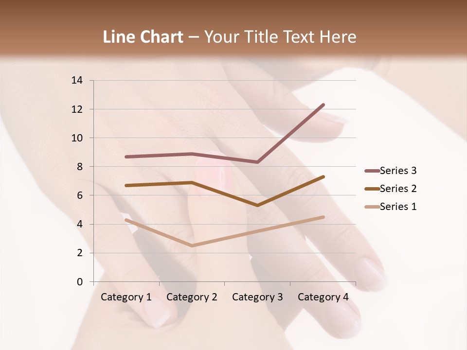 Two Hands Touching Each Other With A Brown Background PowerPoint Template