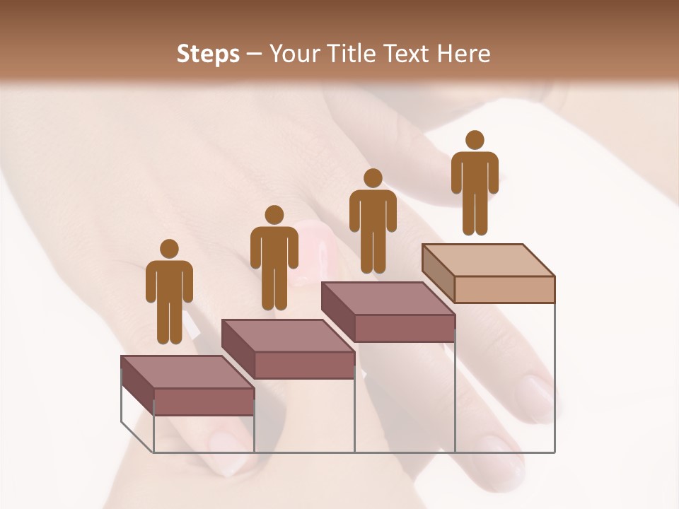 Two Hands Touching Each Other With A Brown Background PowerPoint Template