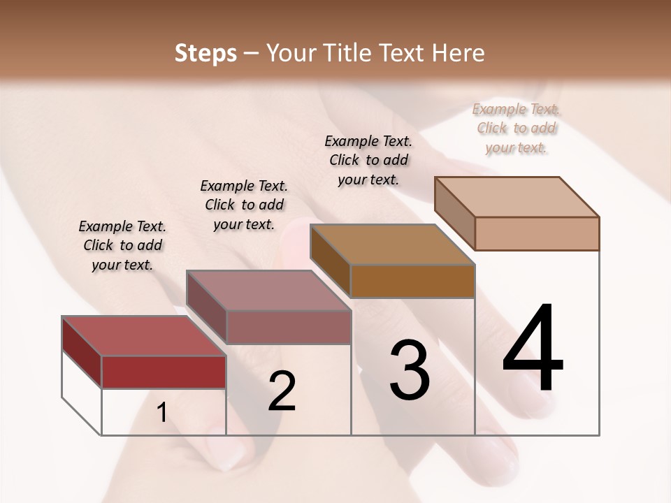 Two Hands Touching Each Other With A Brown Background PowerPoint Template
