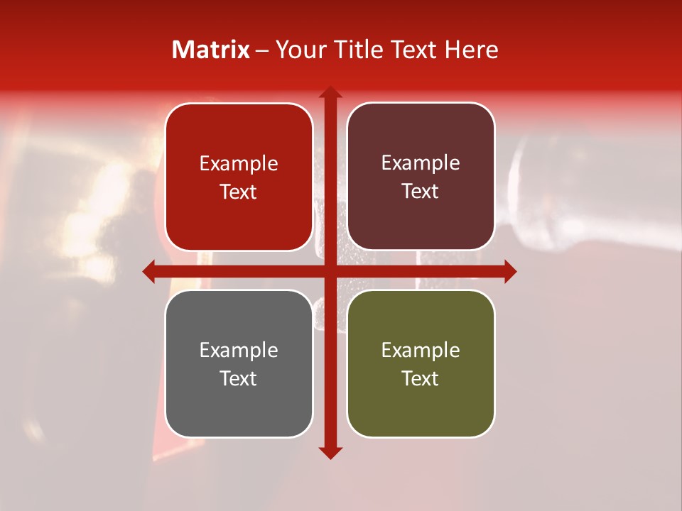 Key & Keyhole With Light Coming From It PowerPoint Template