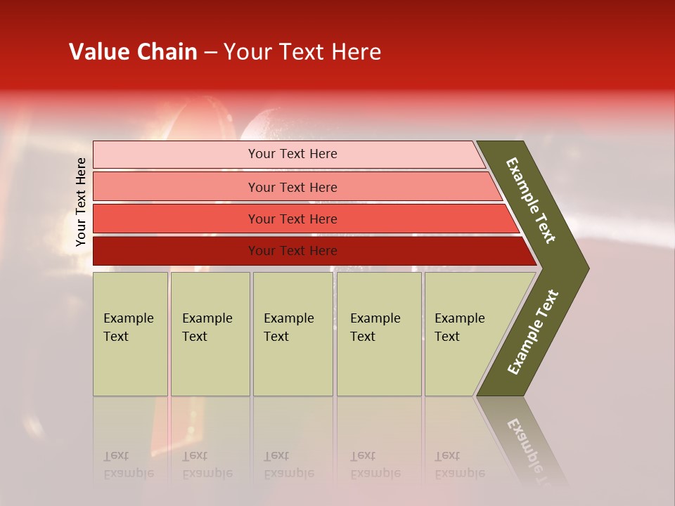 Key & Keyhole With Light Coming From It PowerPoint Template