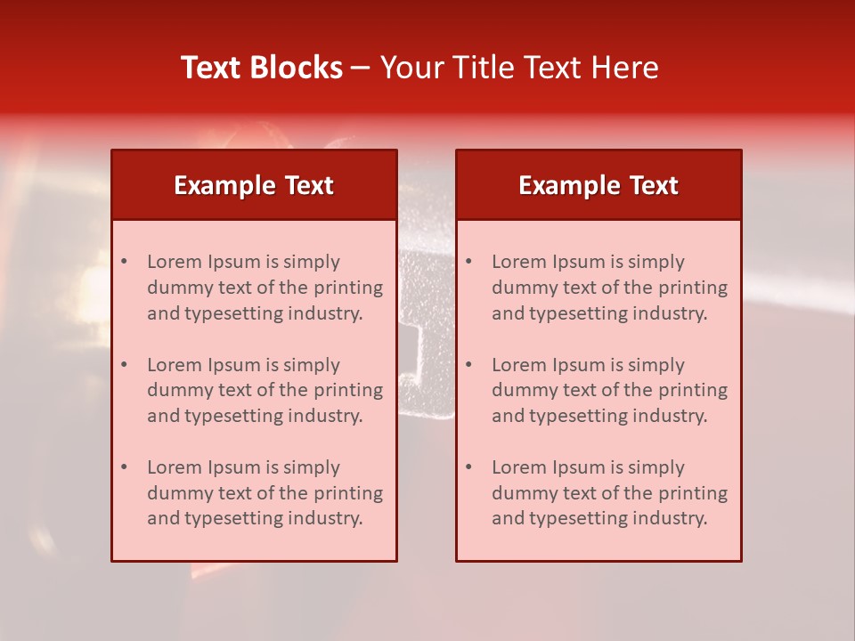 Key & Keyhole With Light Coming From It PowerPoint Template