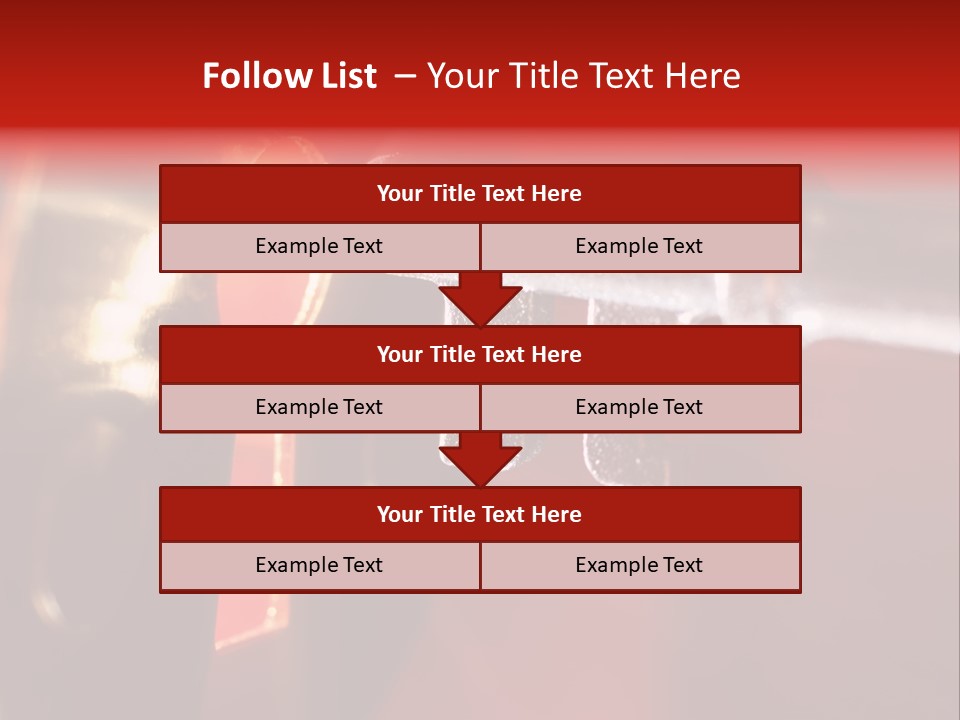 Key & Keyhole With Light Coming From It PowerPoint Template
