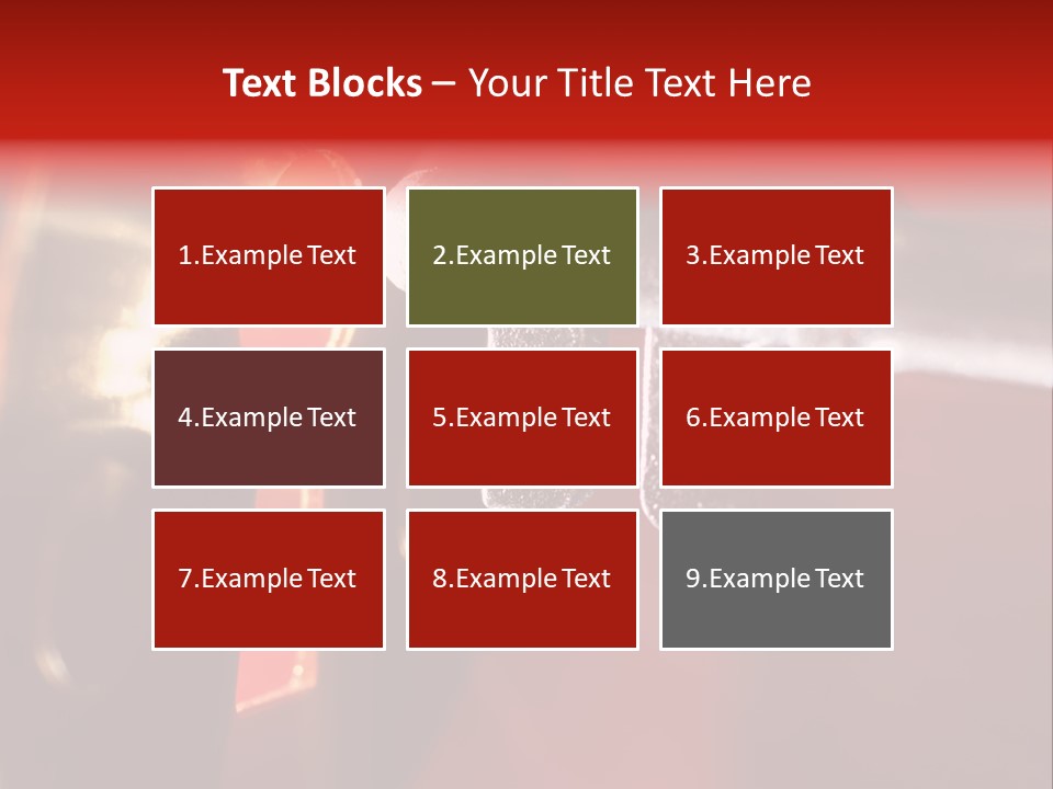 Key & Keyhole With Light Coming From It PowerPoint Template