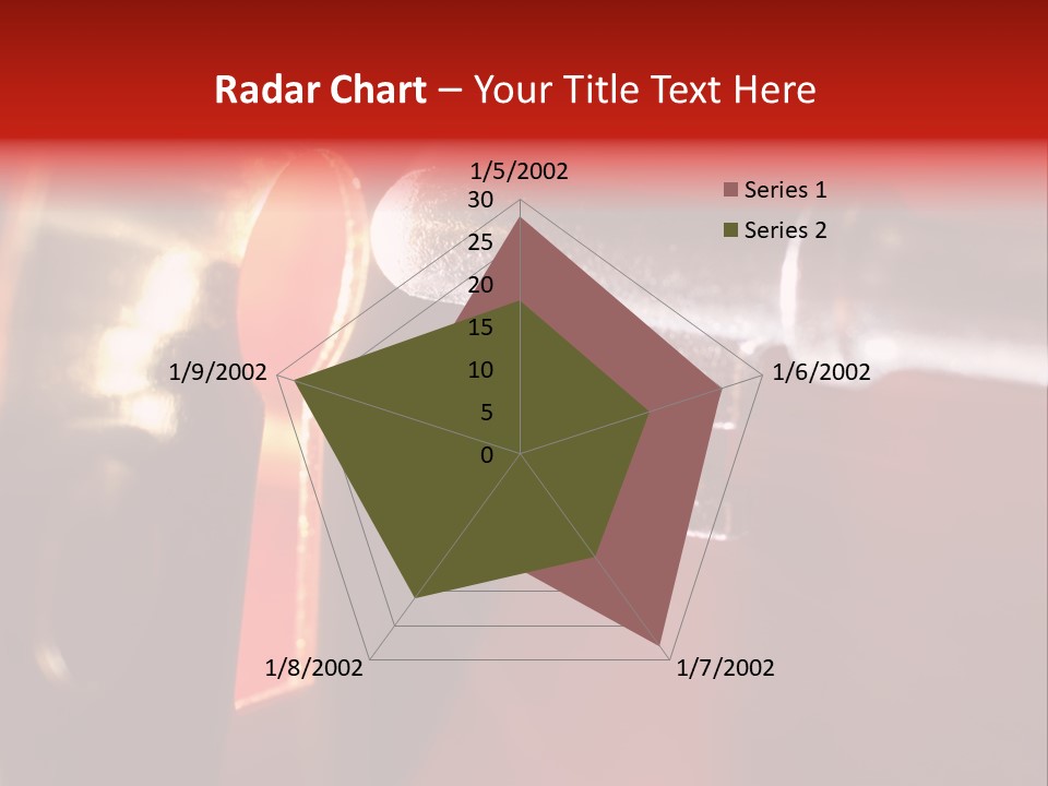 Key & Keyhole With Light Coming From It PowerPoint Template