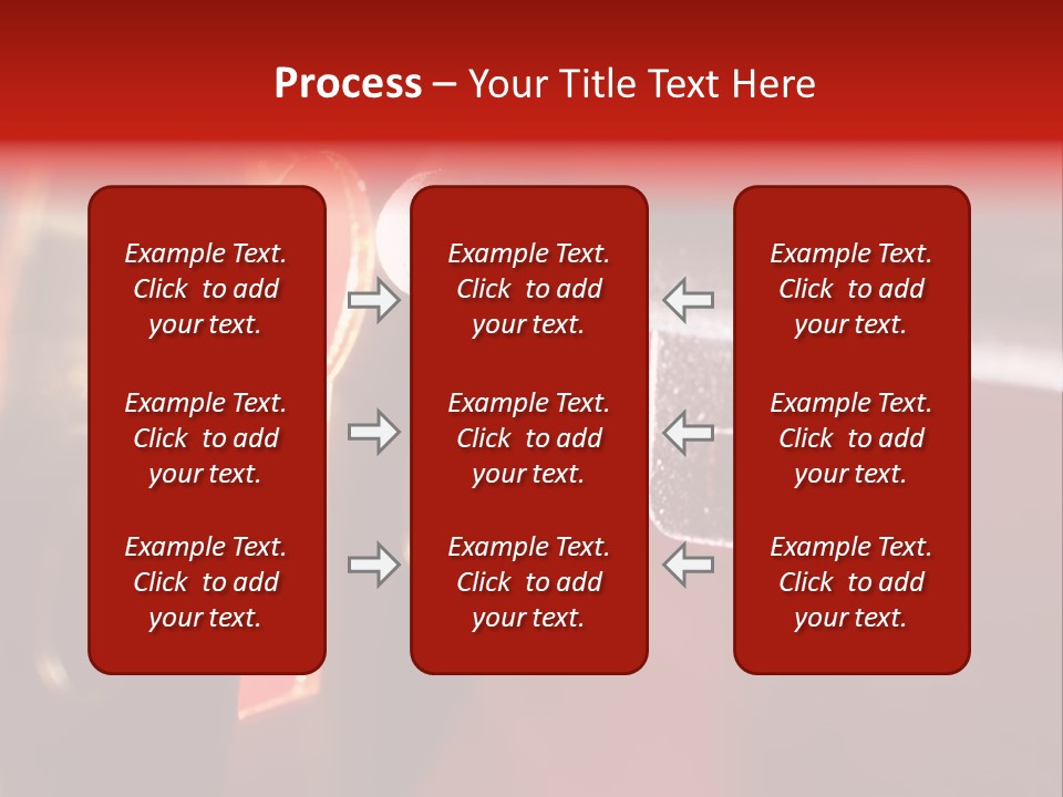 Key & Keyhole With Light Coming From It PowerPoint Template