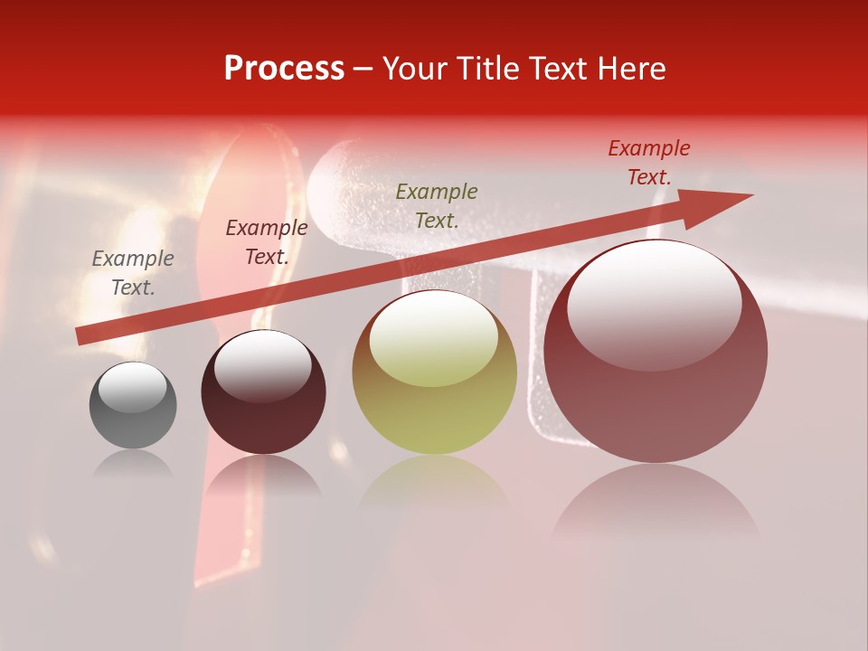 Key & Keyhole With Light Coming From It PowerPoint Template