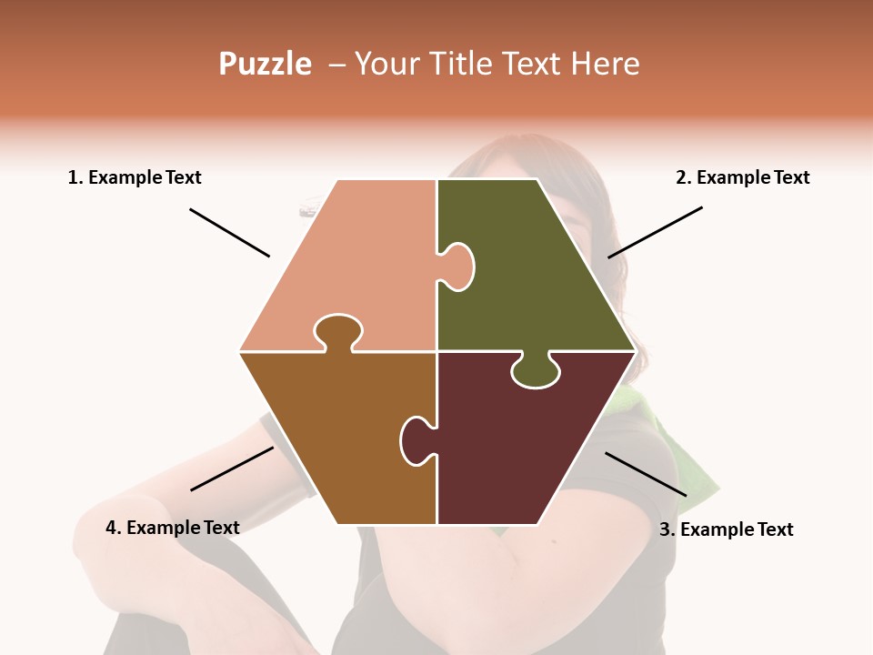 Pretty Brunette Enjoying A Refreshing Drink After Her Workout PowerPoint Template