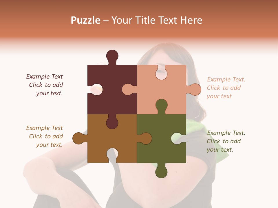 Pretty Brunette Enjoying A Refreshing Drink After Her Workout PowerPoint Template