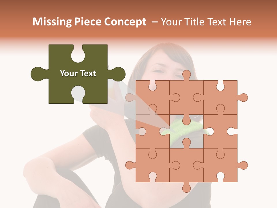 Pretty Brunette Enjoying A Refreshing Drink After Her Workout PowerPoint Template