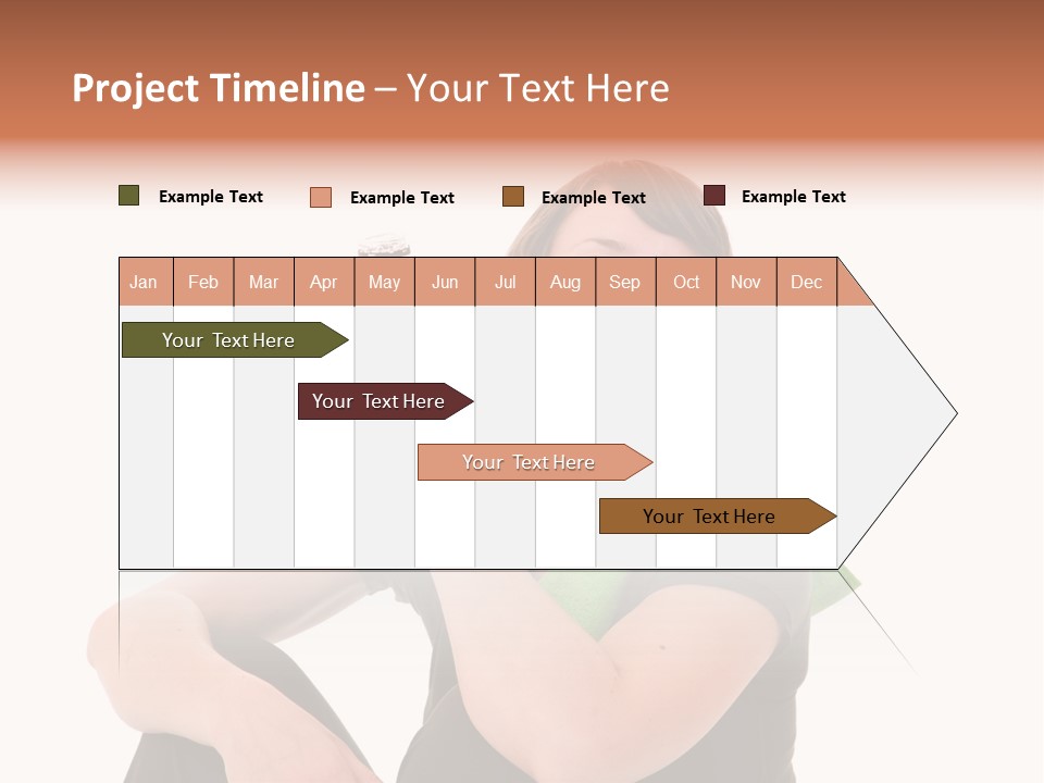 Pretty Brunette Enjoying A Refreshing Drink After Her Workout PowerPoint Template