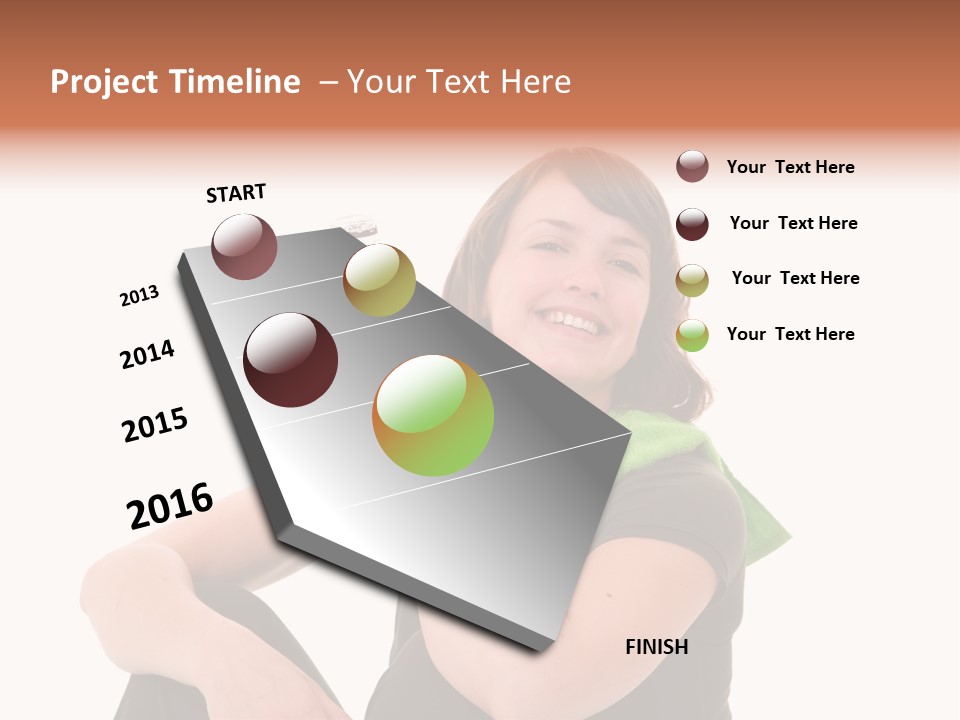 Pretty Brunette Enjoying A Refreshing Drink After Her Workout PowerPoint Template