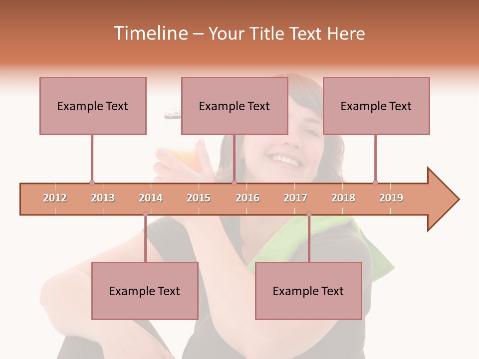 Pretty Brunette Enjoying A Refreshing Drink After Her Workout PowerPoint Template