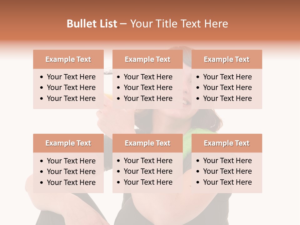 Pretty Brunette Enjoying A Refreshing Drink After Her Workout PowerPoint Template