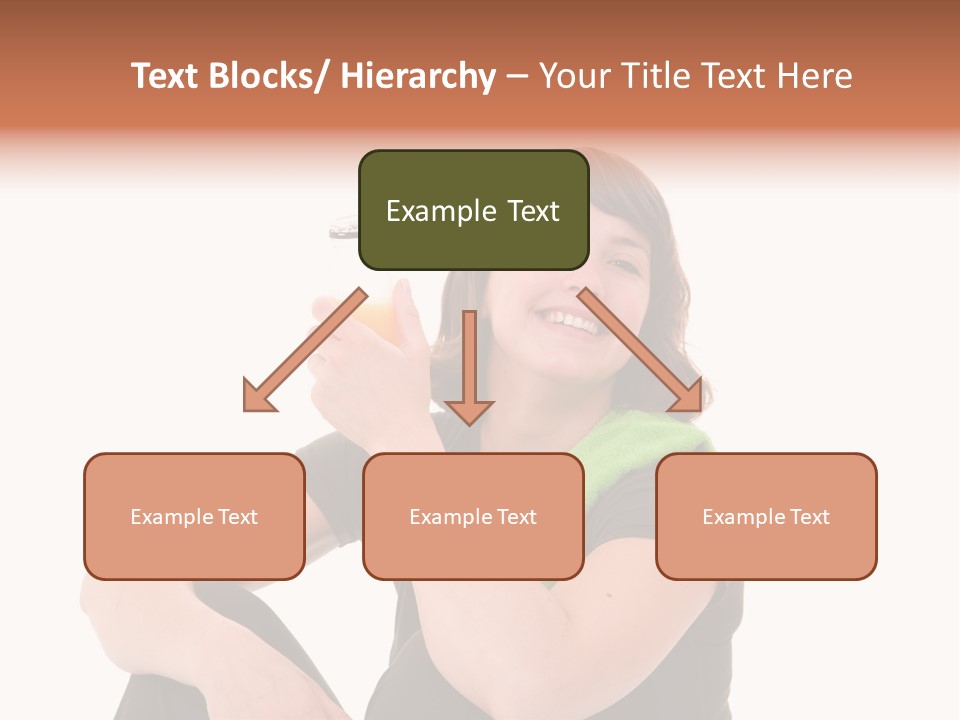 Pretty Brunette Enjoying A Refreshing Drink After Her Workout PowerPoint Template