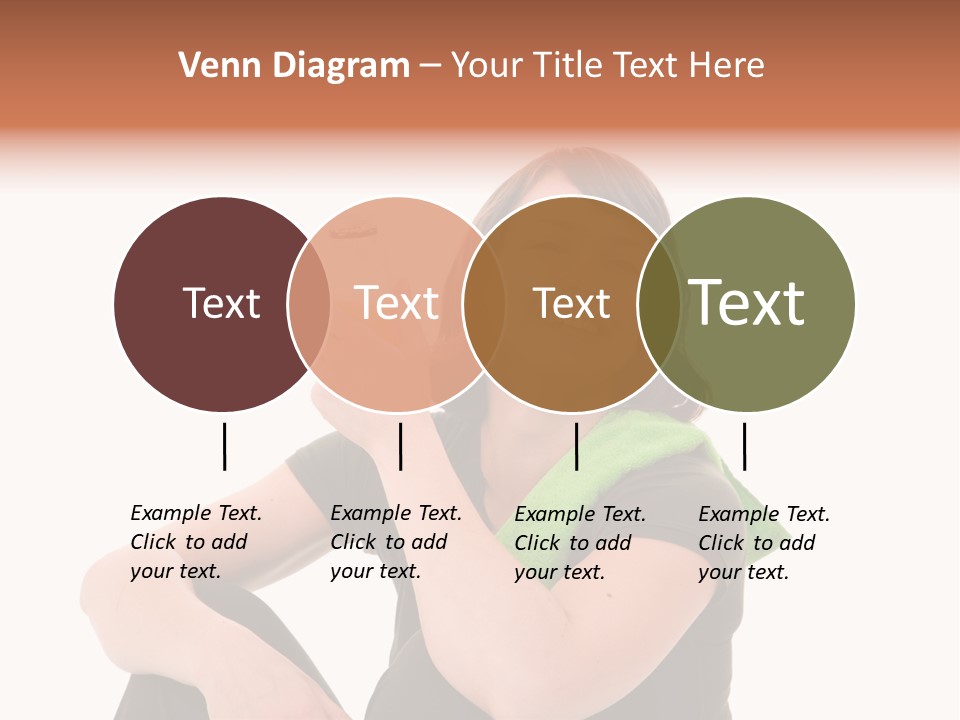 Pretty Brunette Enjoying A Refreshing Drink After Her Workout PowerPoint Template