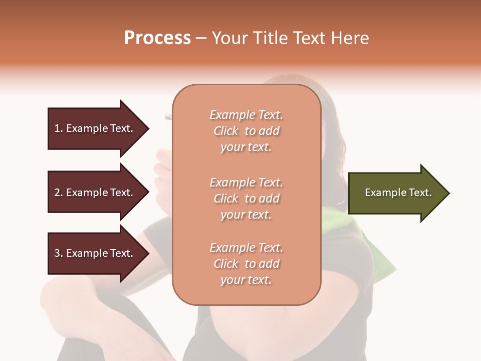 Pretty Brunette Enjoying A Refreshing Drink After Her Workout PowerPoint Template