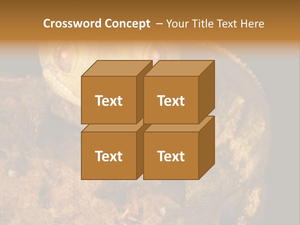 Crested Gecko PowerPoint Template