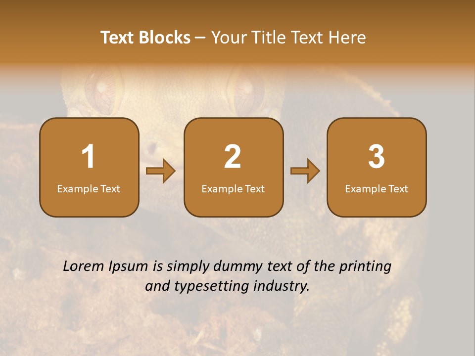 Crested Gecko PowerPoint Template
